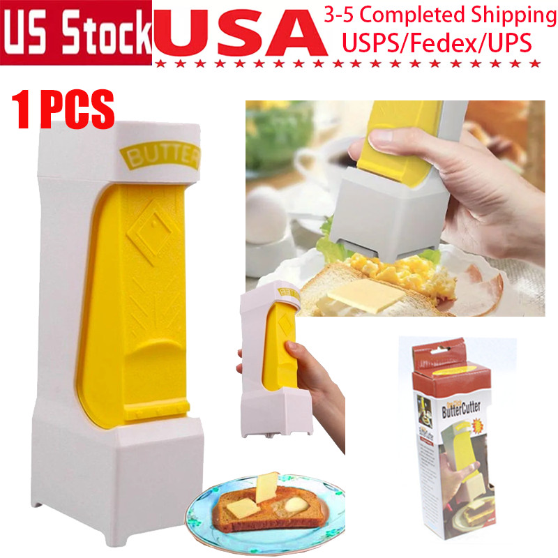 1PC One Click Yellow Cheese Butter Cutter Slicer Stainless Steel Kitchen Cutting