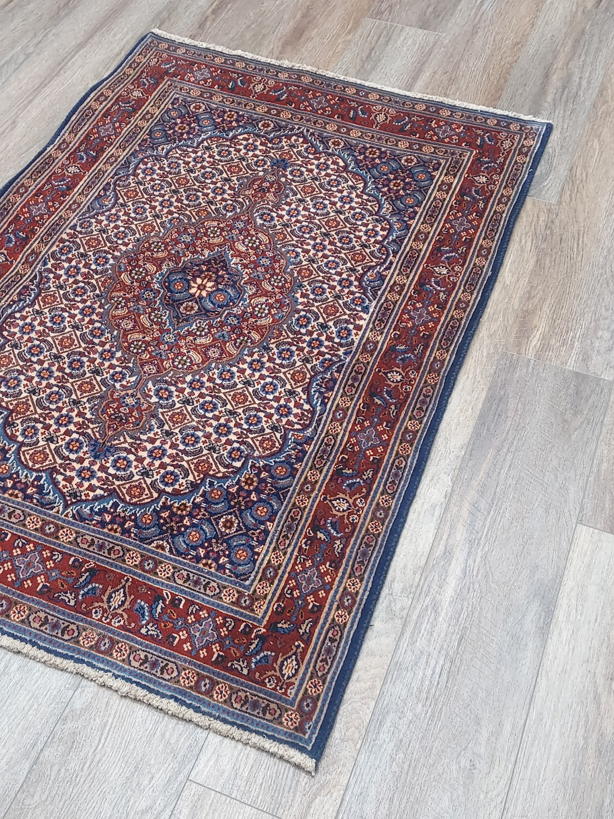 Turkish Silk&Wool Hand Made Bohemian Royal Classic Design, Turkish Rug 3×4.6 Ft