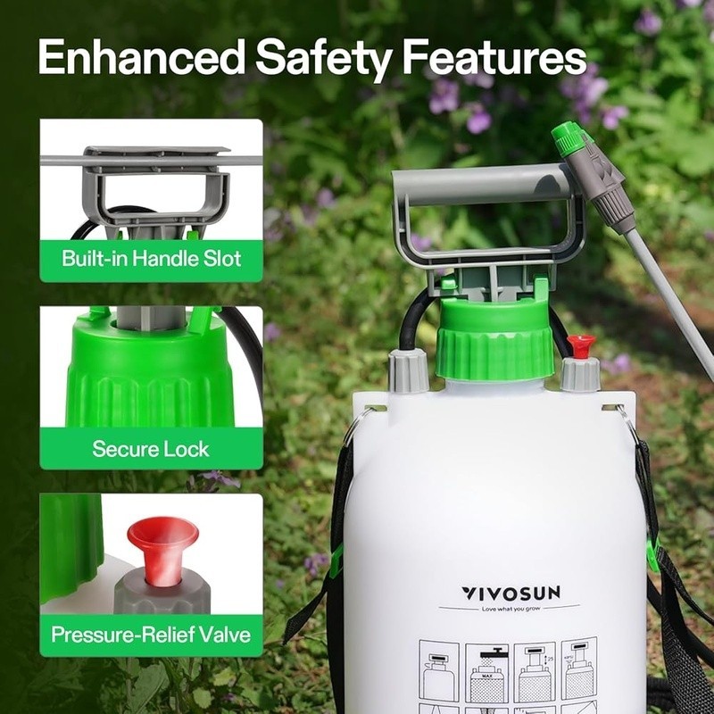 Multi-Functional Pump Sprayer Plants Car Detailing Pet Bathing Easy Carry New