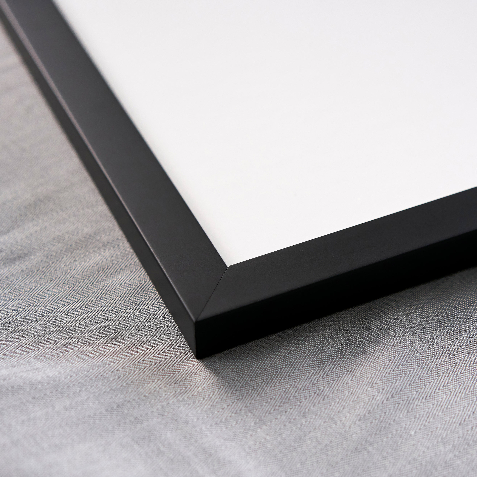 Classic Modern Black Picture Frame – UV Acrylic,Backing, Hanging Hardware