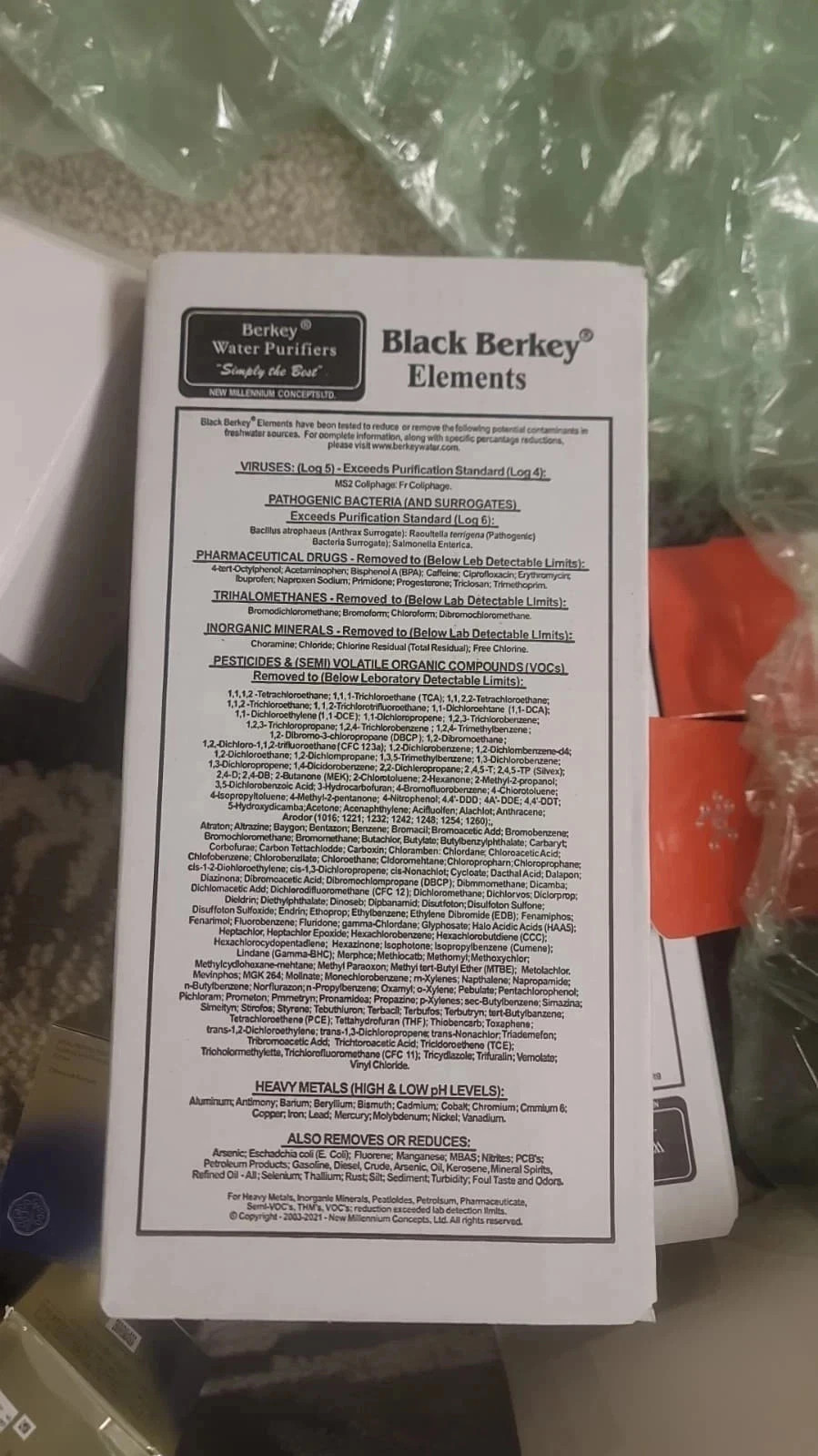 Berkey Authentic Black BB9-2 Water replacement Filters For Berkey Water System