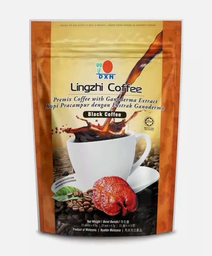 6 Packs DXN Lingzhi Black Coffee Ganoderma Reishi Instant Classic Cafe