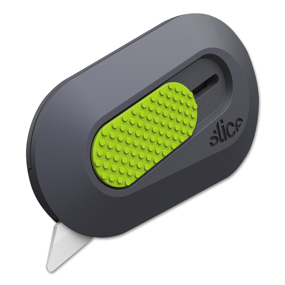 slice 10514 1.29 in. Blade 2.5 in. Handle Double-Sided Mini Cutters – GY/GN New