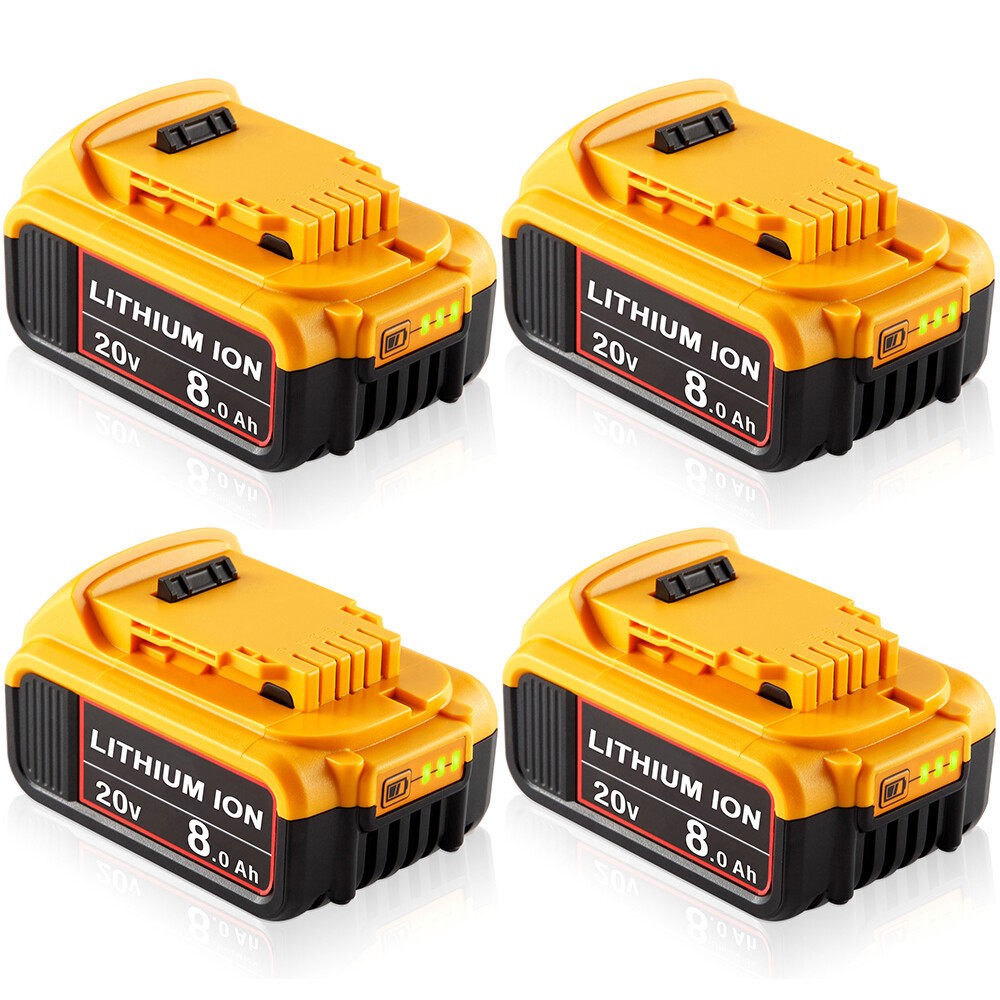 Pack For DeWalt DCB206-2 DCB205-2 20V 20 Volt Max XR 8.0AH Lithium Ion Battery
