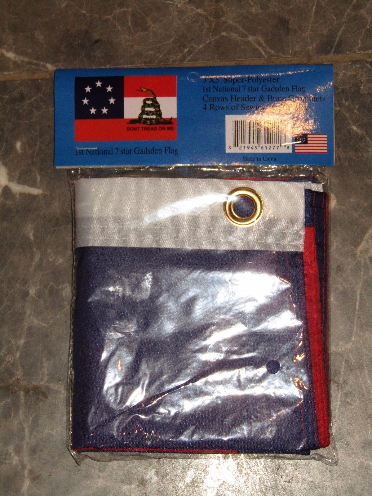 3×5 Stars and Bars 7 First National Gadsden Don’t Tread On Me Flag 3’x5′ Grommet
