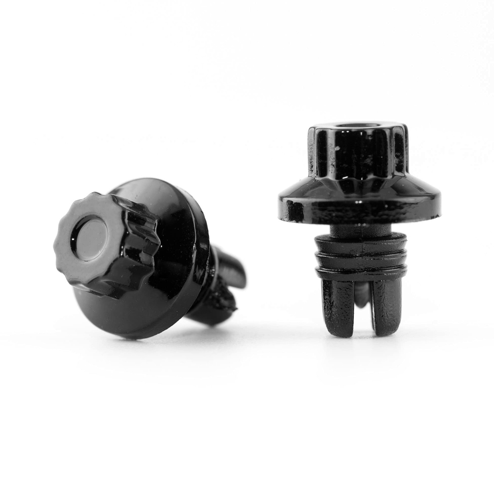 Wheel Rivets Nuts Set of 50 for 7.8mm/0.31in Hole Rivets ABS Plastic Black