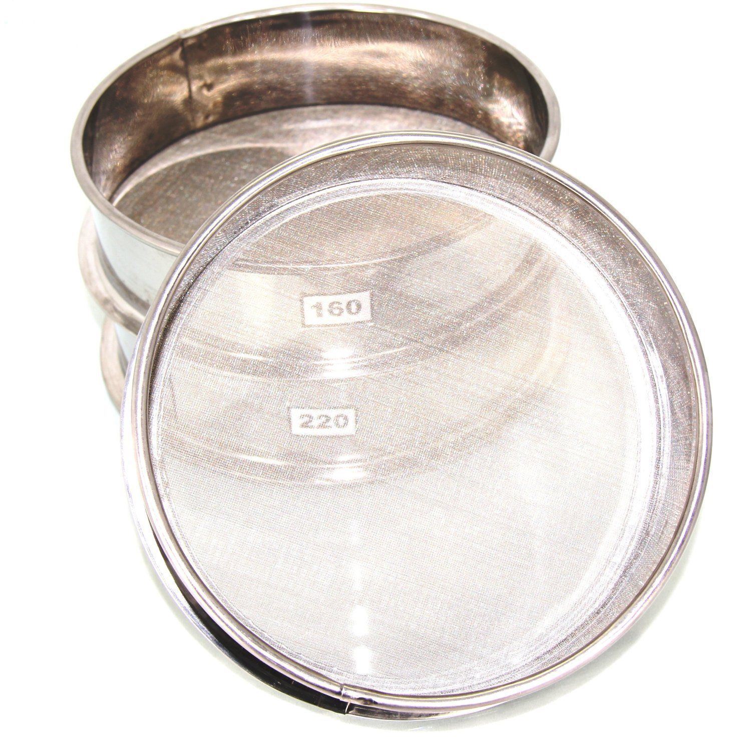 Aluminum Herbal Pollen Hash Extractor stackable sifter 120 160 220 Micro set