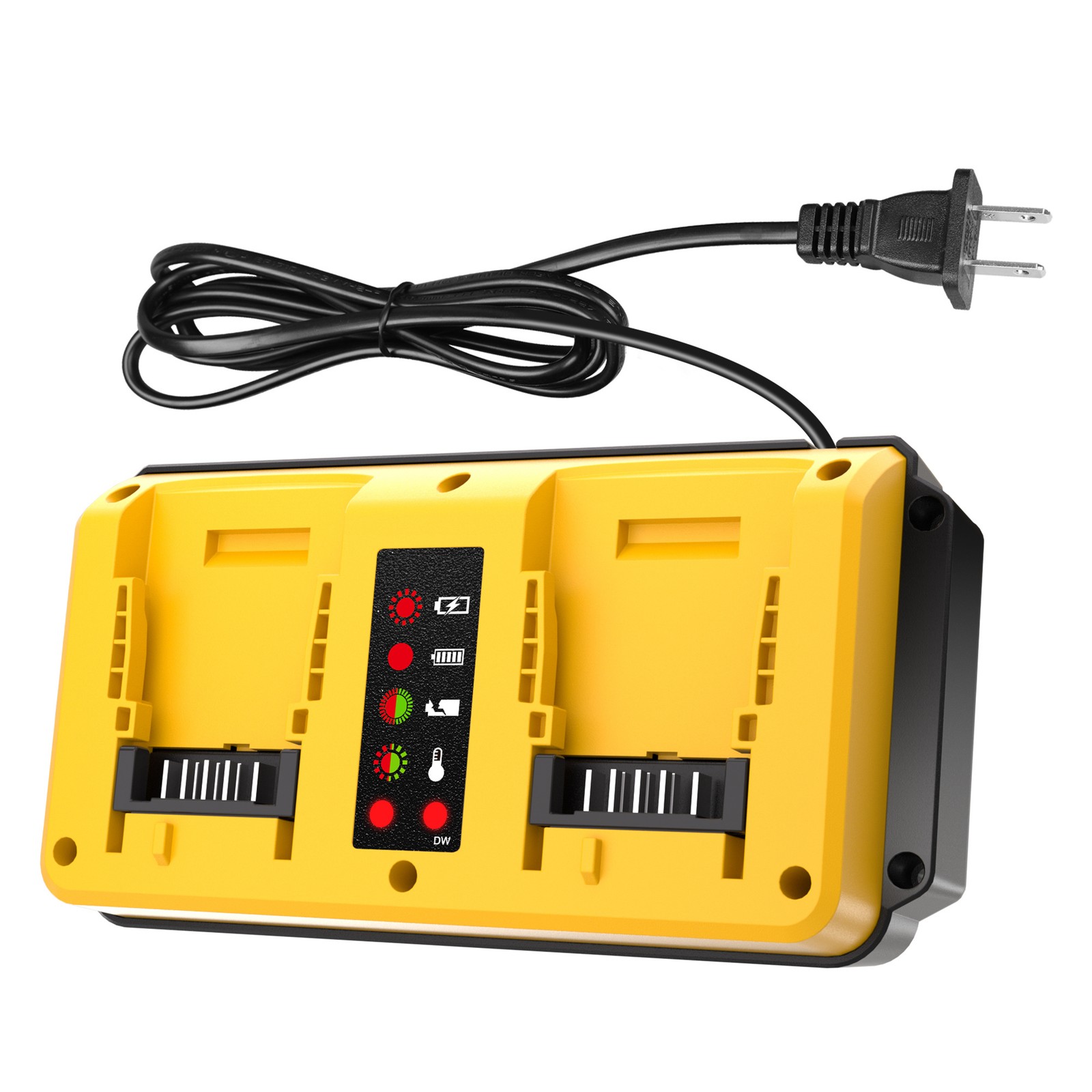 Dual Battery Charger for DeWalt 18V-20V MAX Lithium Batteries DCB203 DCB204