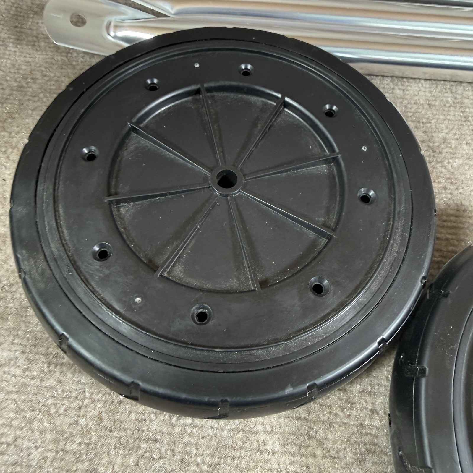 OEM Weber Front Leg Kit Wheels Caps Kettle Grill Parts Wire Triangle COMPLETE