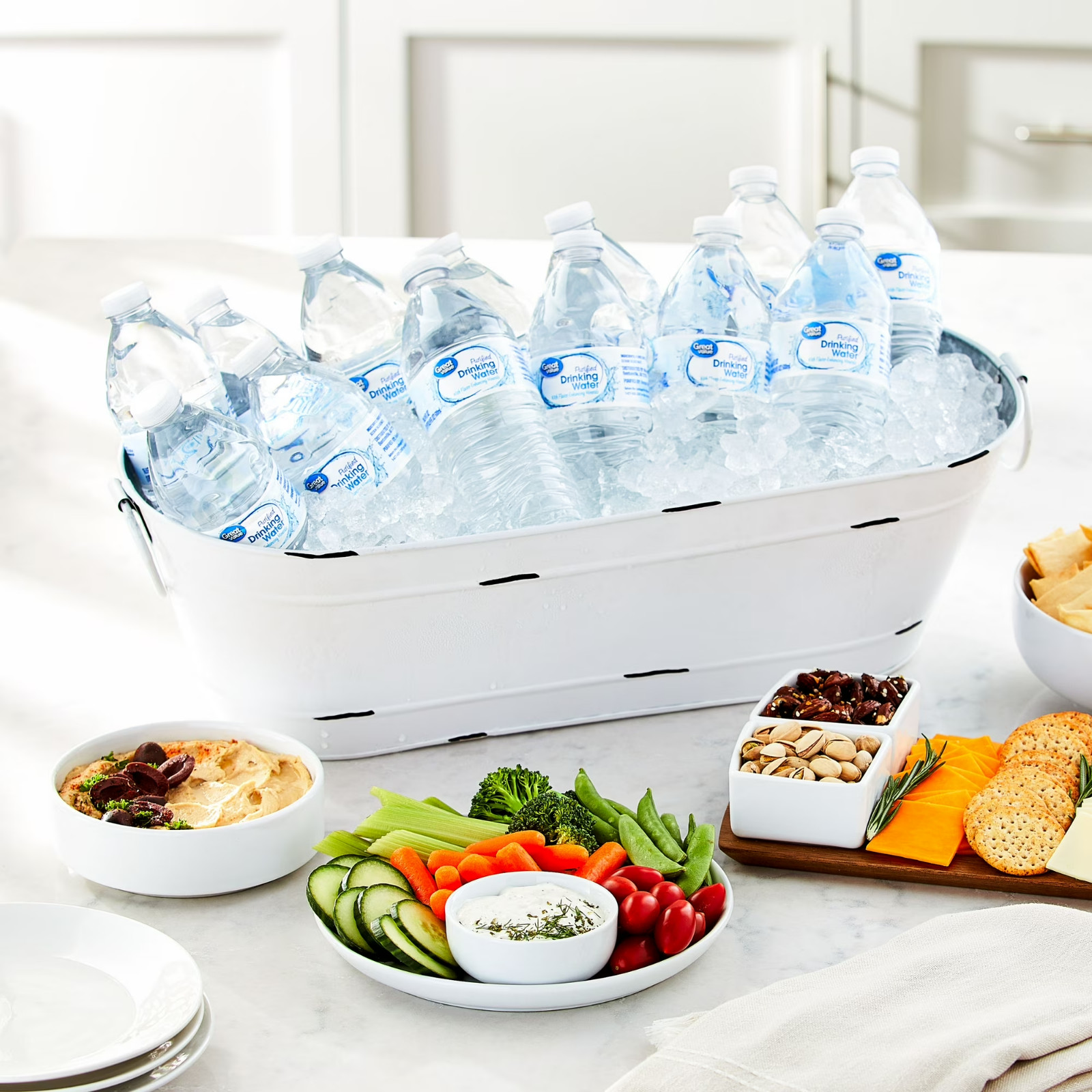 Great Value Purified Drinking Water, 16.9 fl oz Bottles, 40 Count Pack .