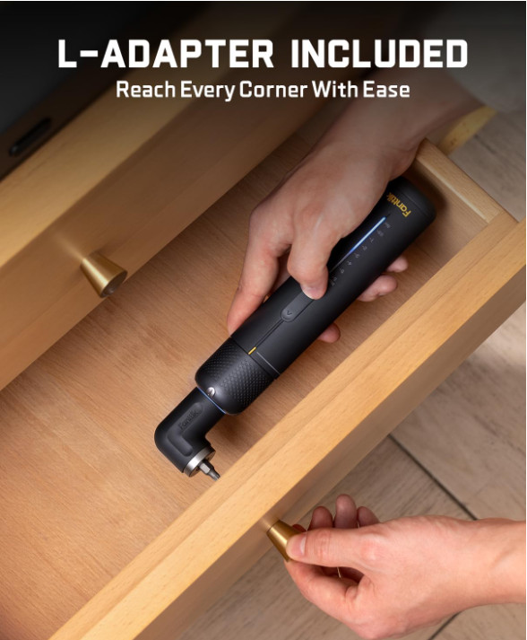 S2 Pro Electric Screwdriver Set Cordless 7 Torque 20 Bits w/ 90° Adapter