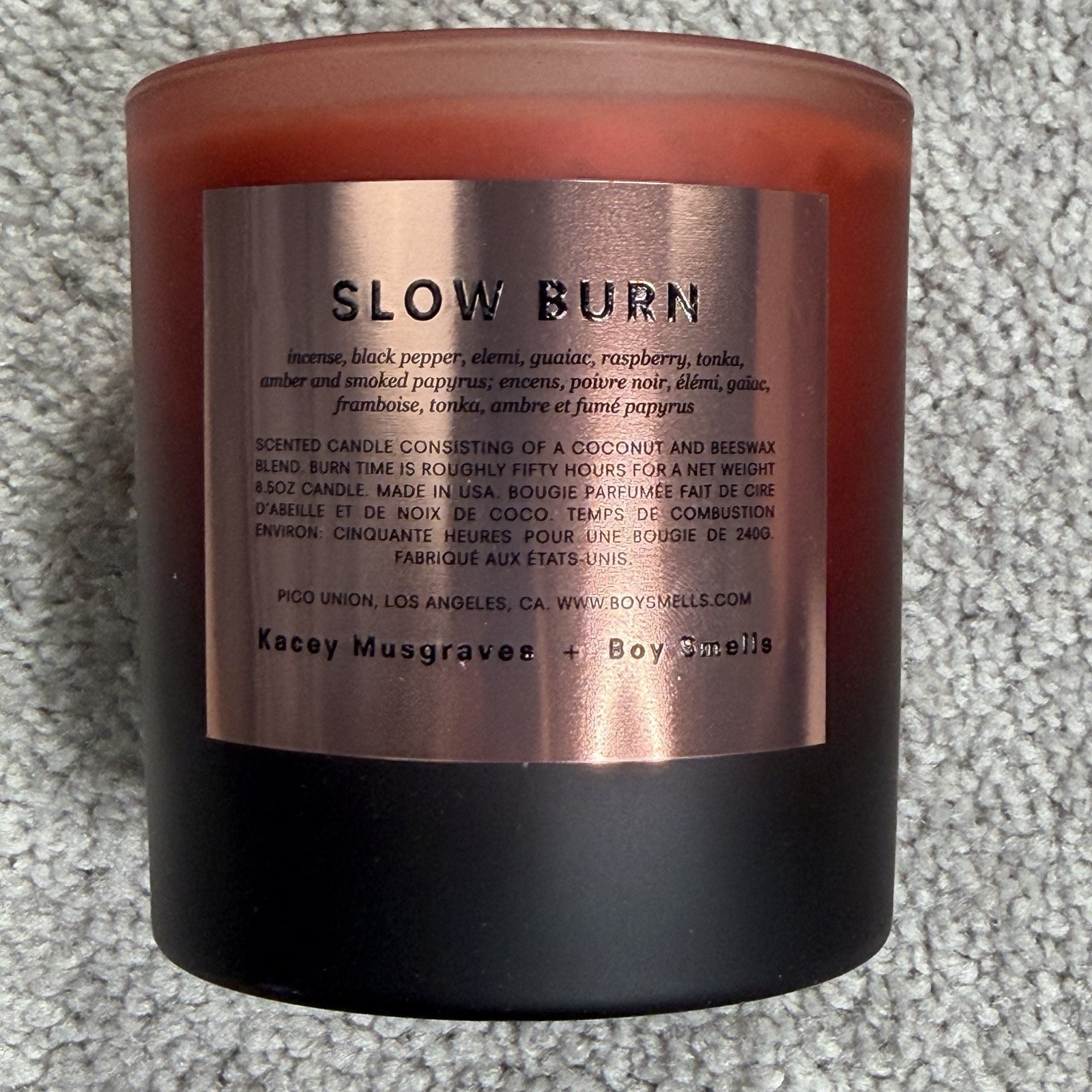 Boy Smells Candle SLOW BURN 8.5 Oz Kacey Musgraves New in Box