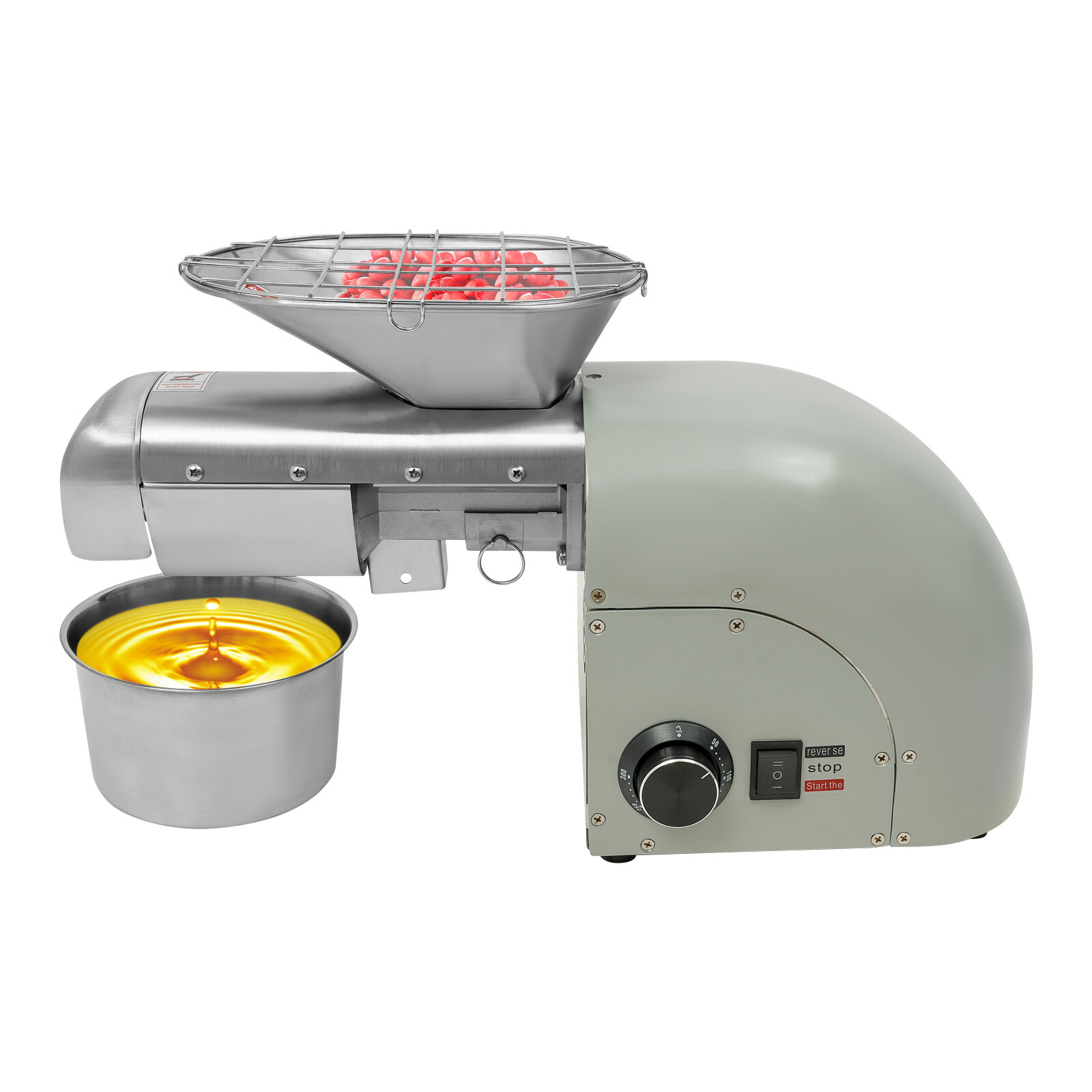 1800W Commercial Oil Stainless Steel Olive Automatic Oil Press Machine