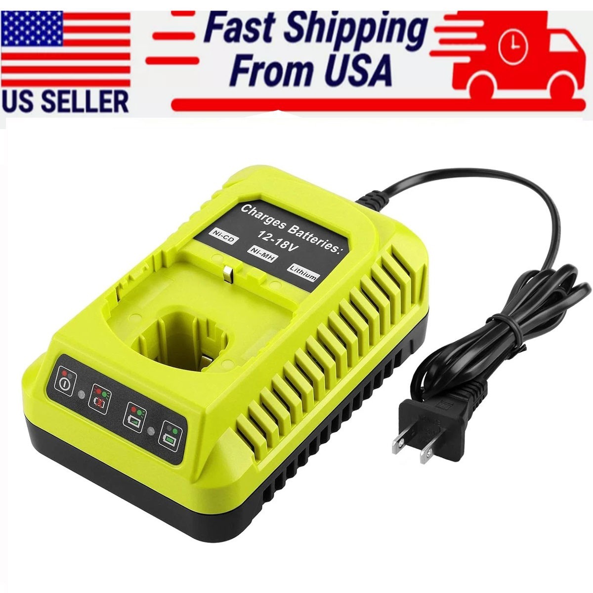 P117 Charger For RYOBI 18V MAX One+ Plus Battery P105 P106 P108 P107 P109 P102