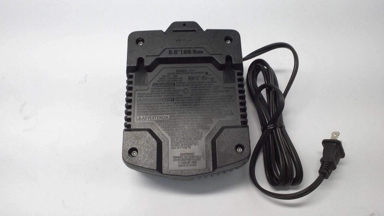 CRAFTSMAN CMCB100 V20 V12 12V/20V MAX 12 & 20-Volt Li-Ion Tool Battery Charger