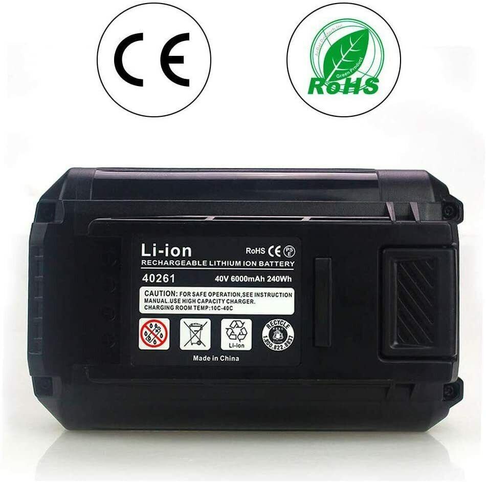 6PACK Fit For Ryobi 40V 6Ah 7.5Ah Battery High Capacity Lithium OP4050 OP40602