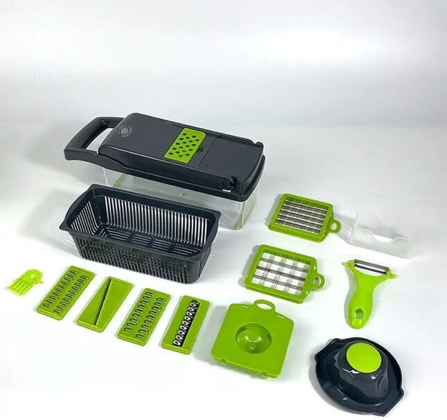 16-In-1 Vegetable Fruit Kitchen Chopper Cutter Food Onion Veggie Dicer Slicer US