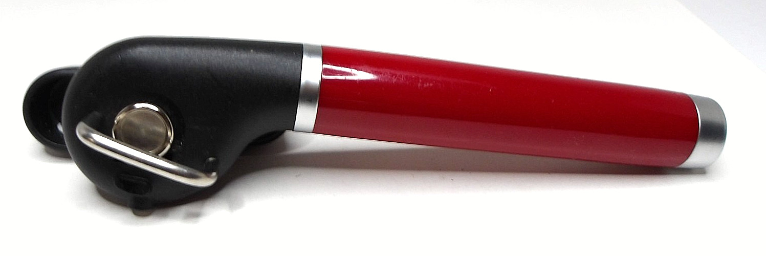 KitchenAid Clean Edge Can Opener, Smooth Edge, Manual, Red, 7.5 in