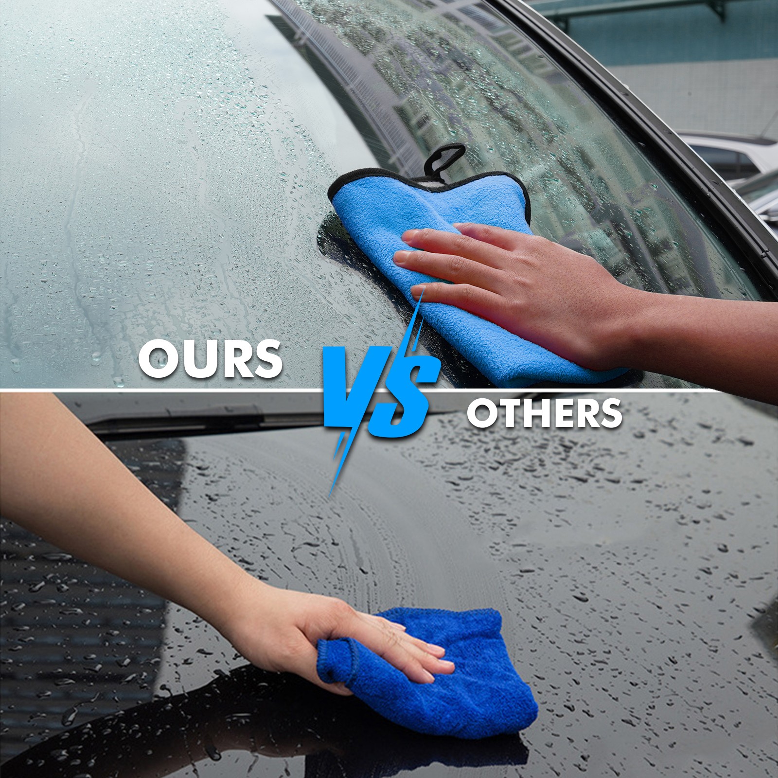 3PCS Microfiber Cleaning Cloth Towel Rag Car Polishing No Scratch Auto Detailing