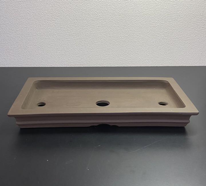 Bonsai tree pot Tokoname Rectangular 36 x 19 x 5 cm Japanese Antiques Vintage