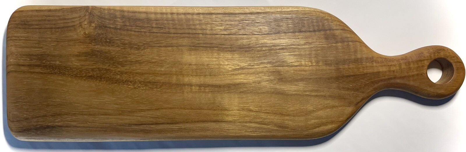 Teak Wood – One Piece Solid Teak Wood Board for Cutting, Serving, W/ Long Handle