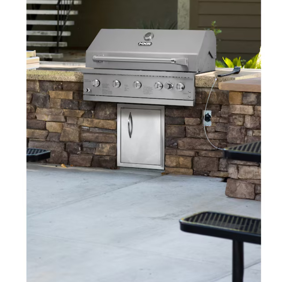 NXR 37in 5 Burner BBQ Gas Grill Stainless Steel Infrared Free Shipping