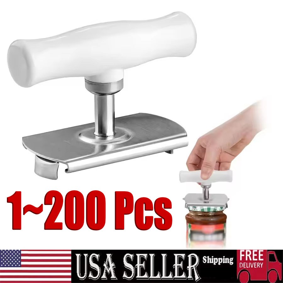 Jar Lid Bottle Opener Can Adjustable Remover Stainless Steel Twist Off Grip Easy
