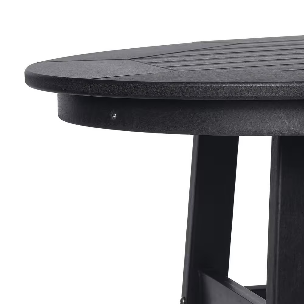 Laguna 35 In. round HDPE Plastic All Weather Bar Height High Top Bistro Outdoor