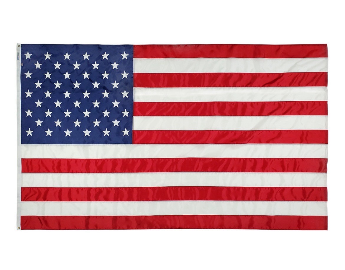 American Flag 5×8 Ft, Embroidered Stars, Sewn Stripes