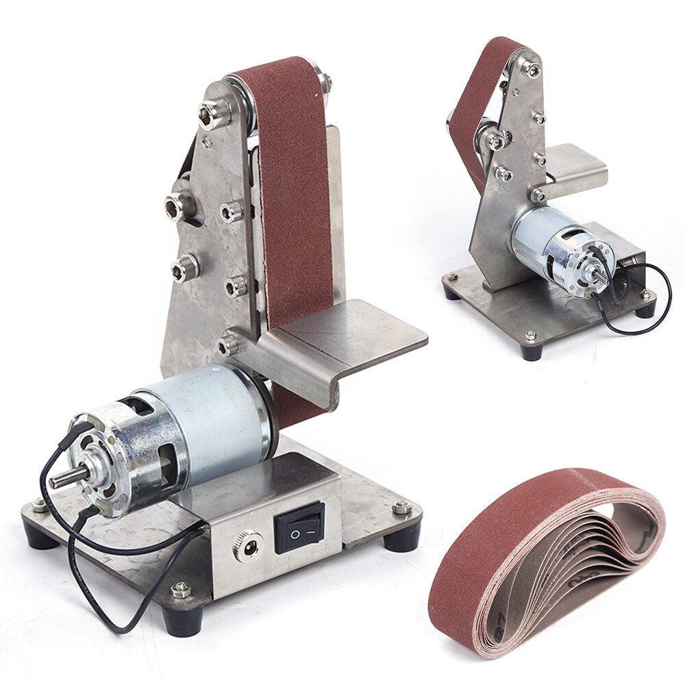 Electric Mini Belt Sander Knife Sharpener with Adjustable Speed & Angle