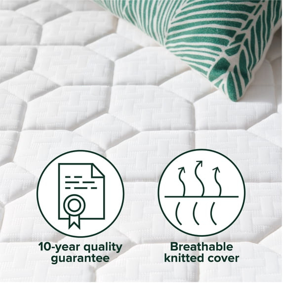 Zinus 6″ Core Comfort Tight Top Bonnell Innerspring Mattress, Twin-M116