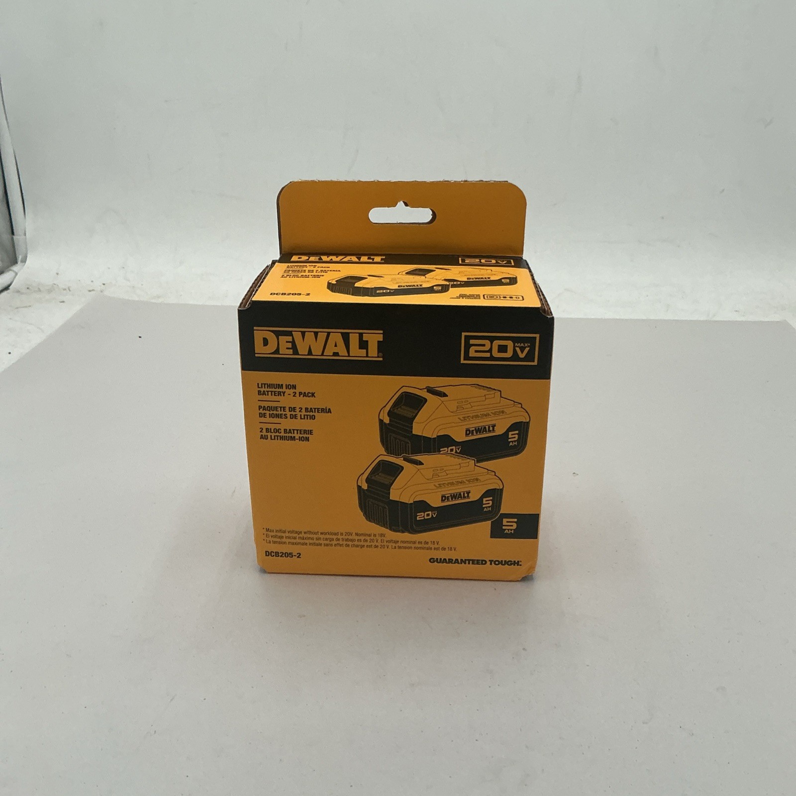 DEWALT DCB205-2 20V 5Ah Lithium Ion Battery – 2 Pack