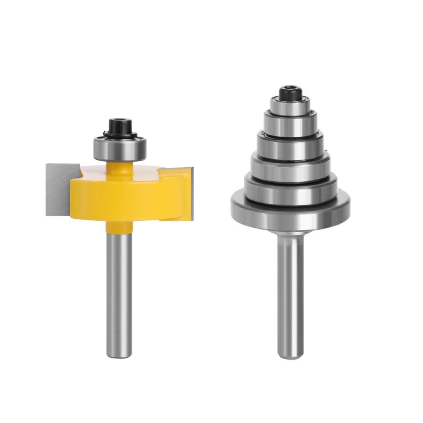 New 1/4 Inch Shank Rabbet Router Bit SetWith 1/2in (12.7mm) Cutting Width