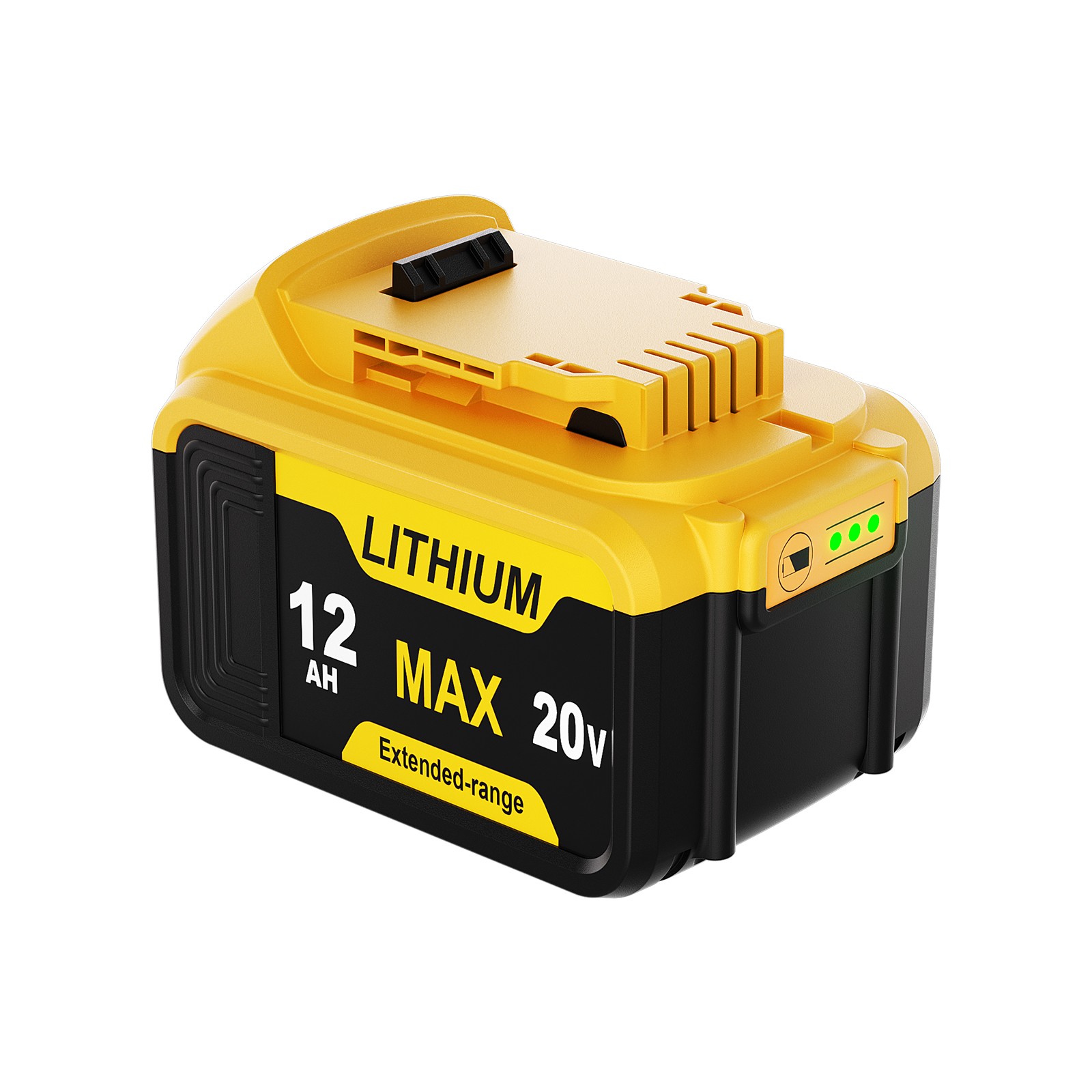 Pack For DeWalt 20V 20 Volt Max XR 5.0AH Lithium Ion Battery DCB206-2 DCB205-2