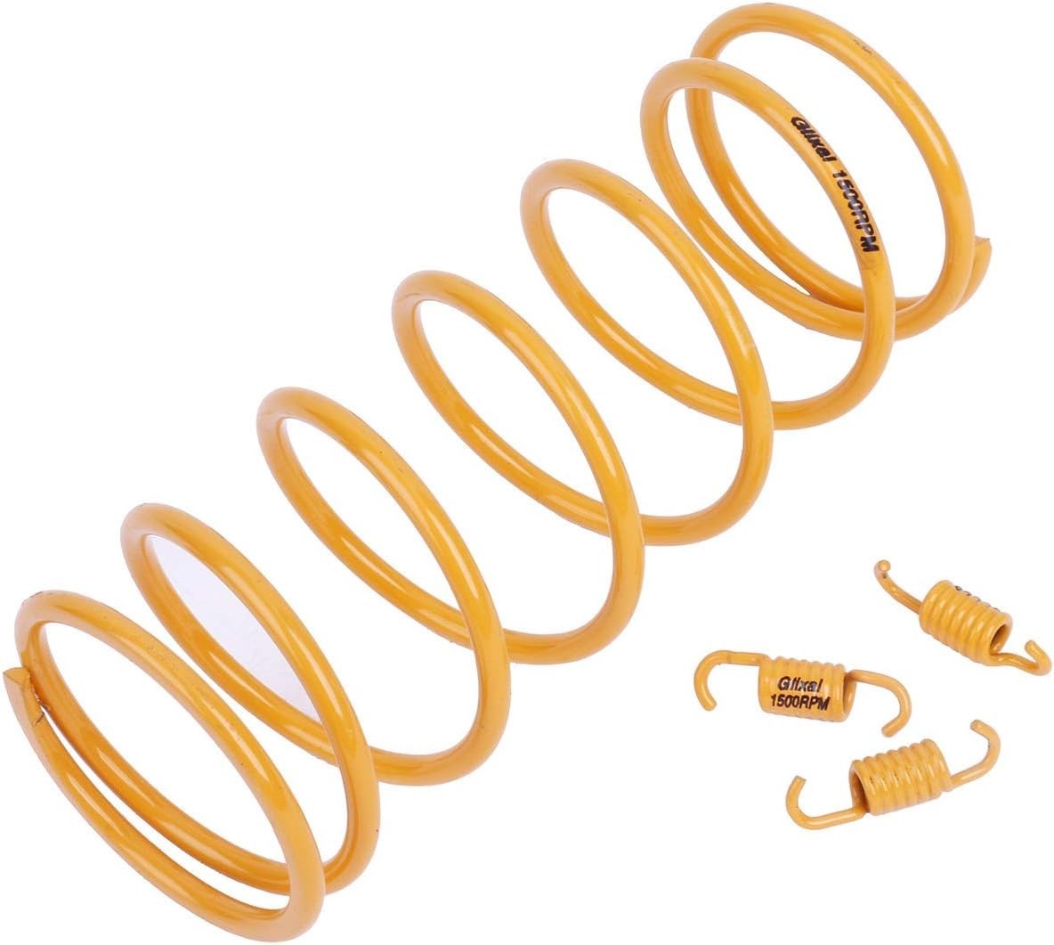 1500RPM High Performance Torque Spring & 3 Clutch Springs for GY6 ATVs, Yellow