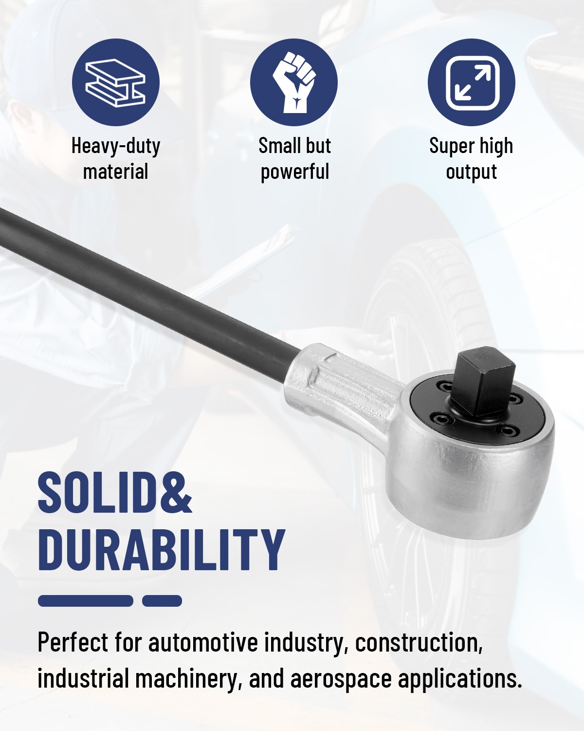 Professional Torque Multiplier — 2,200 Ft-Lb Output, 3/4″ Input / 1″ Output