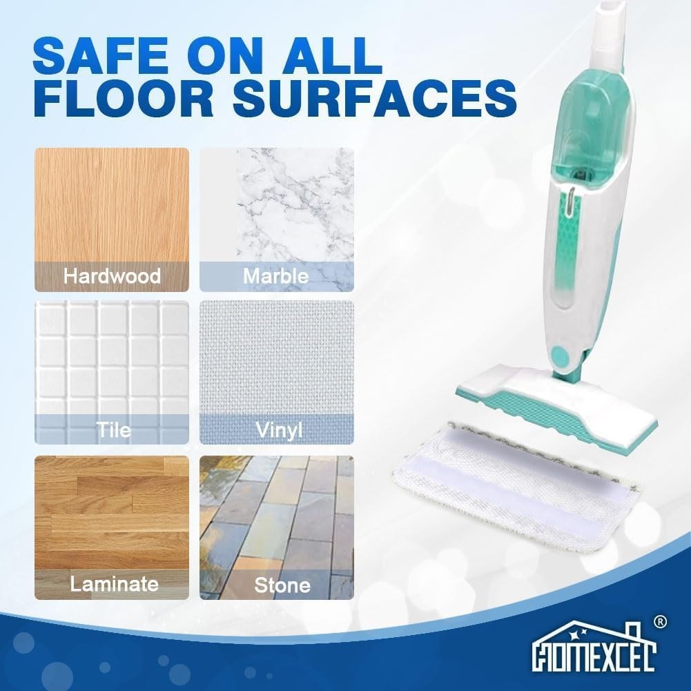 4-Pack Reusable Microfiber Steam Mop Pads for Easy Floor Cleaning – Washable