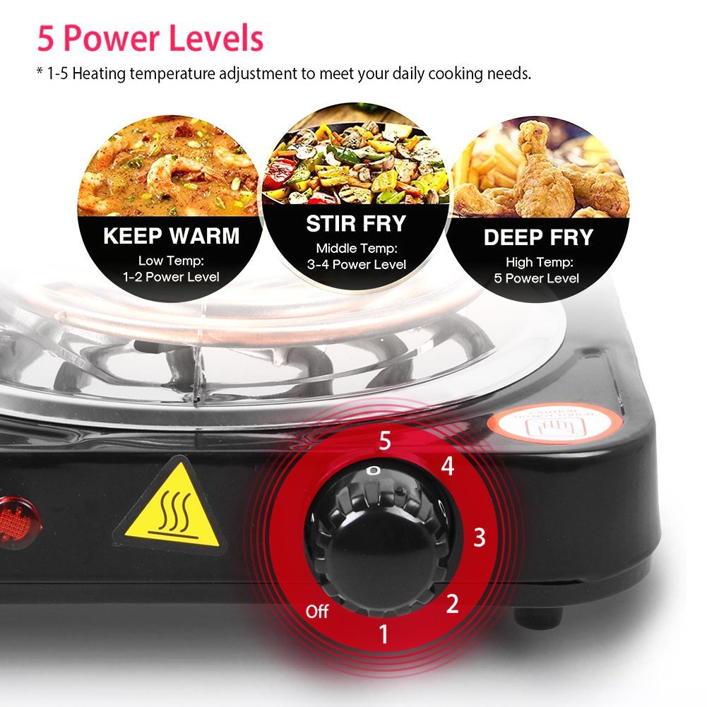 2000W Portable Electric Single Double Burner Hot Plate Cooktop Countertop Stove