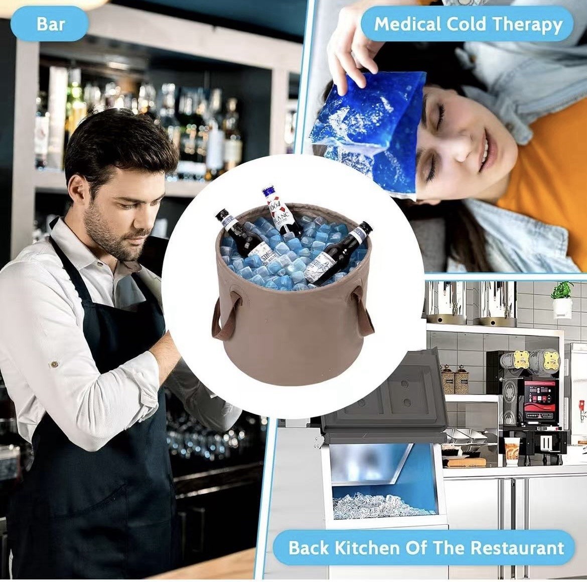 Reusable Ice Cubes Ice Packs For Camping Outdoor Parties No Mess