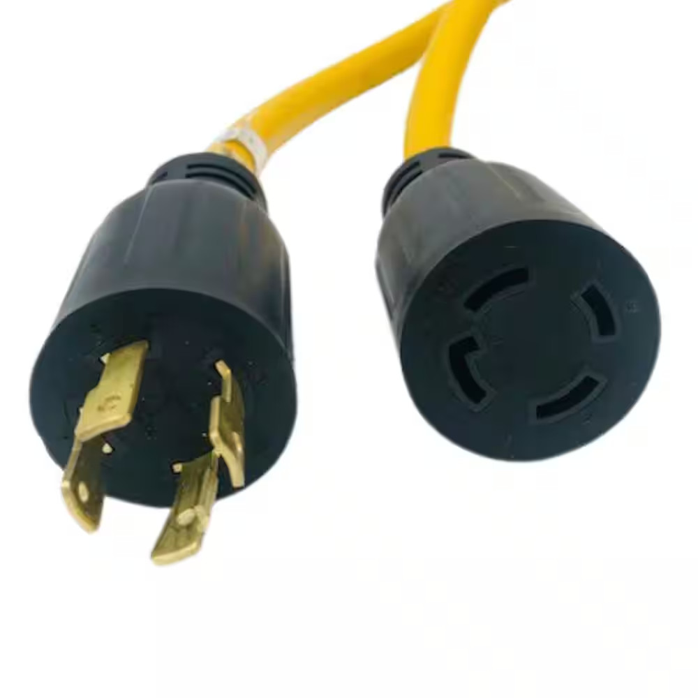 25 Ft. SJT 30 Amp 125/250-Volts NEMA 14-30P to 14-30R Generator Extension Cord