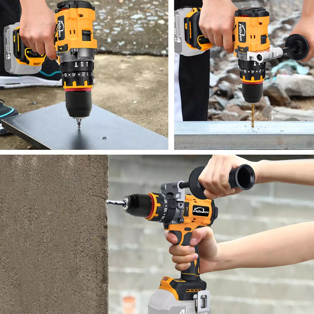 1/2″ Cordless Hammer Drill/Driver Brushless For DEWALT 20V MAX Battery 2-Speed