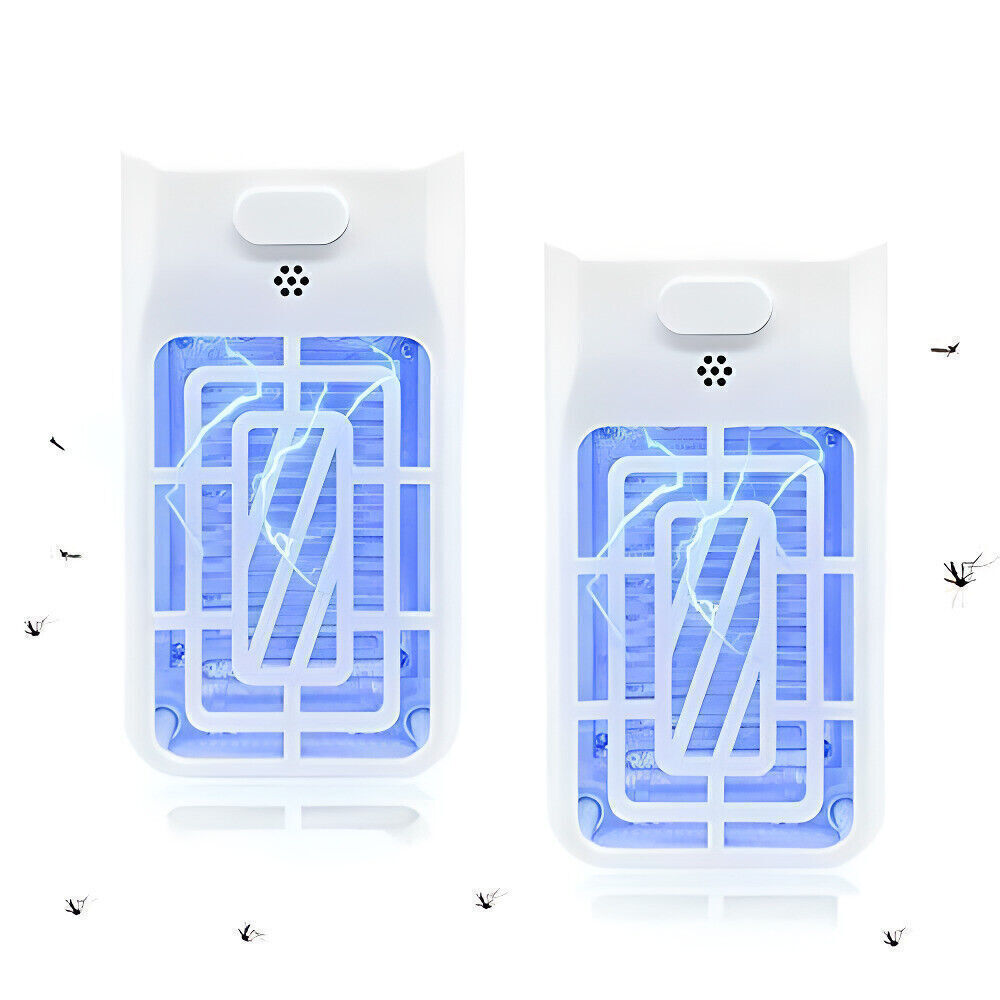 2 Pack of Indoor Fly Insect Electronic Plug in Bug Zapper Flying Traps Office US
