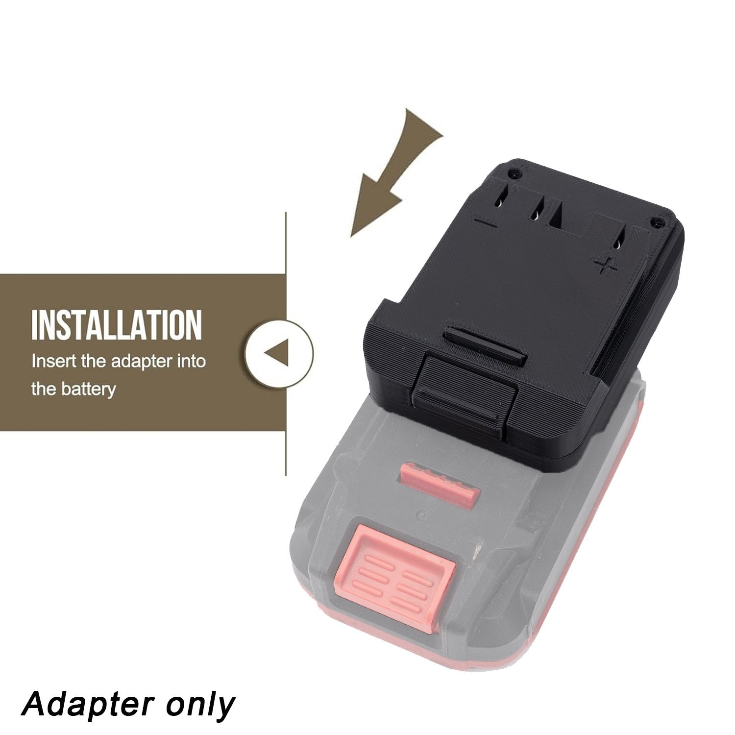 Adapter For Hyper Tough 20V Tools Adapter For Bauer 18V 20V Li-Ion Battery