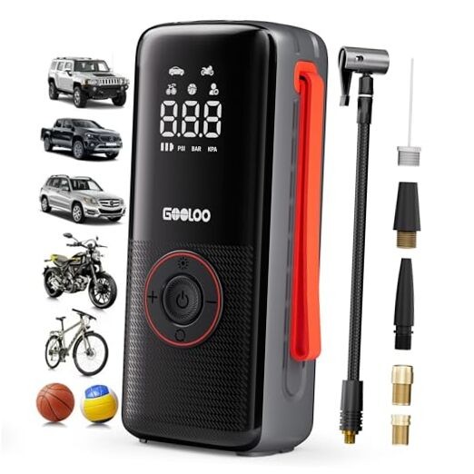 A6 Lite 160PSI Tire Inflator Portable Air Compressor, 7500mAh Portable Tire
