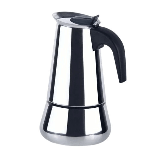 Stainless Steel Moka Pot Italian Coffee Maker – 4 cup/200 ml