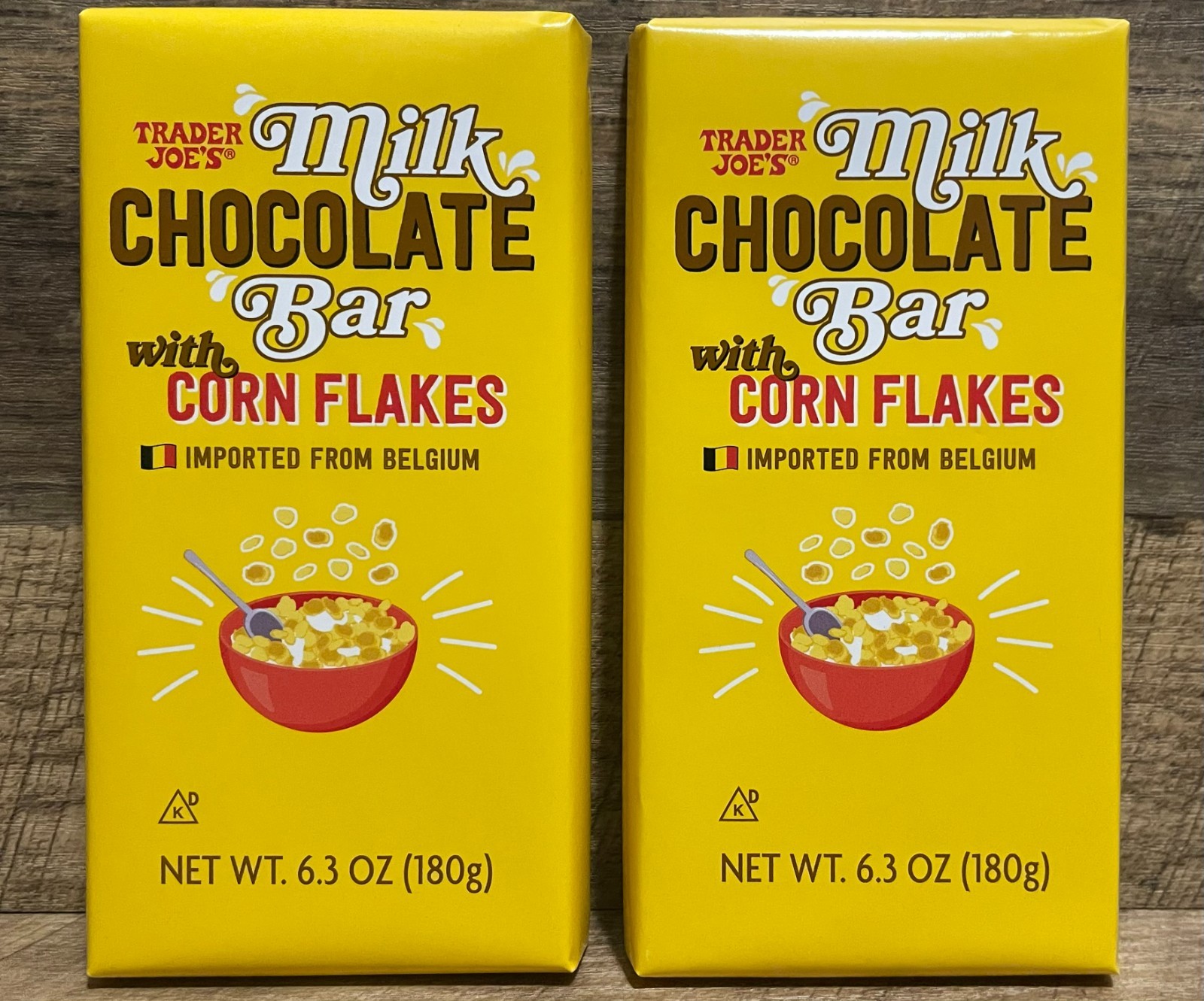 Trader Joe’s Milk Chocolate Bar w/ Corn Flakes 6.3oz (2 Bars) BB 2/27