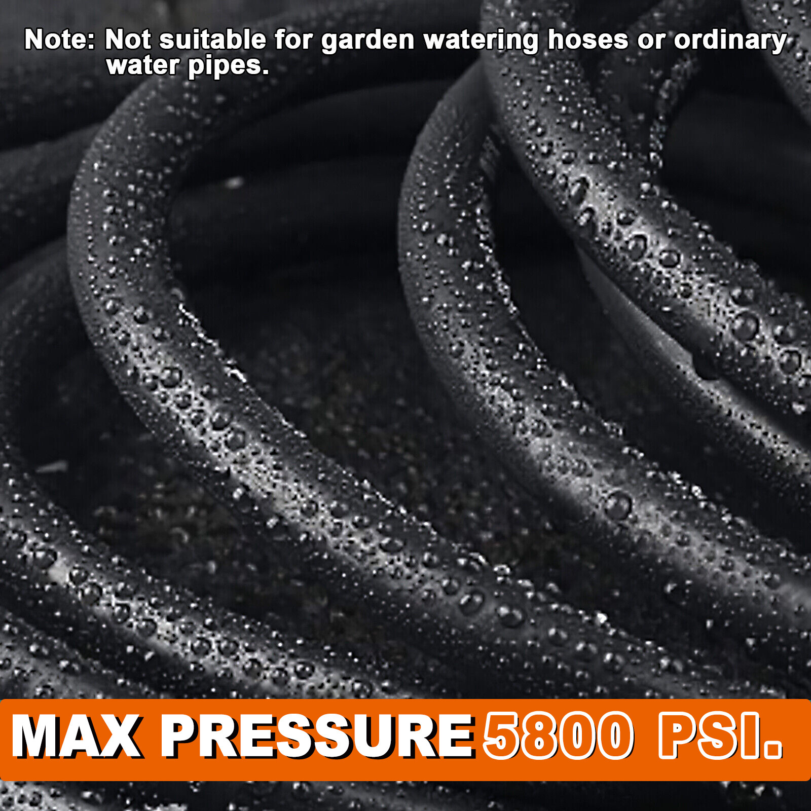 High Pressure Washer Hose 25/50/100ft 5800PSI M22 Power Washer Extension Hose