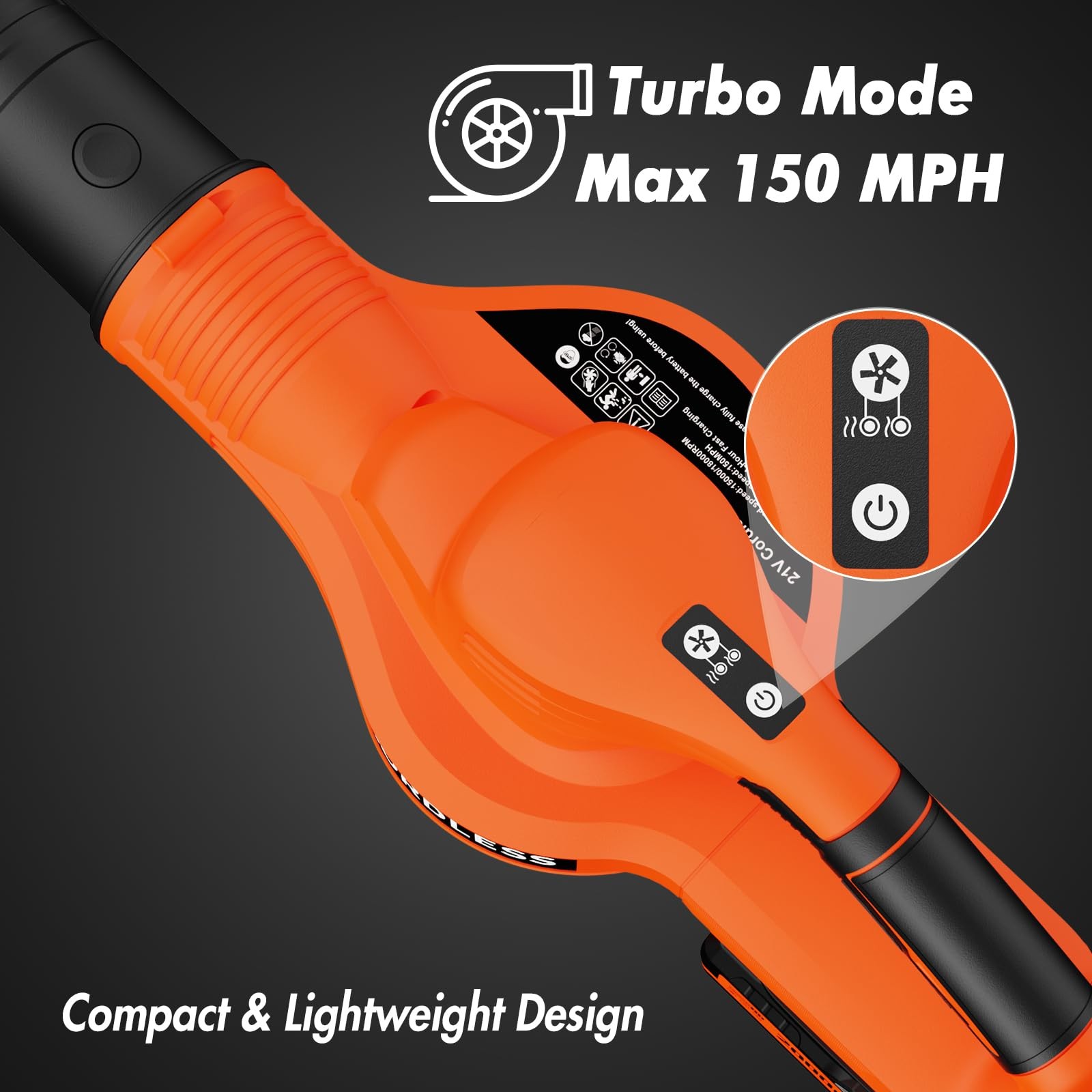 Best Leaf Blower Cordless – 21V Powerful Electric with 2 Batteries and Charger