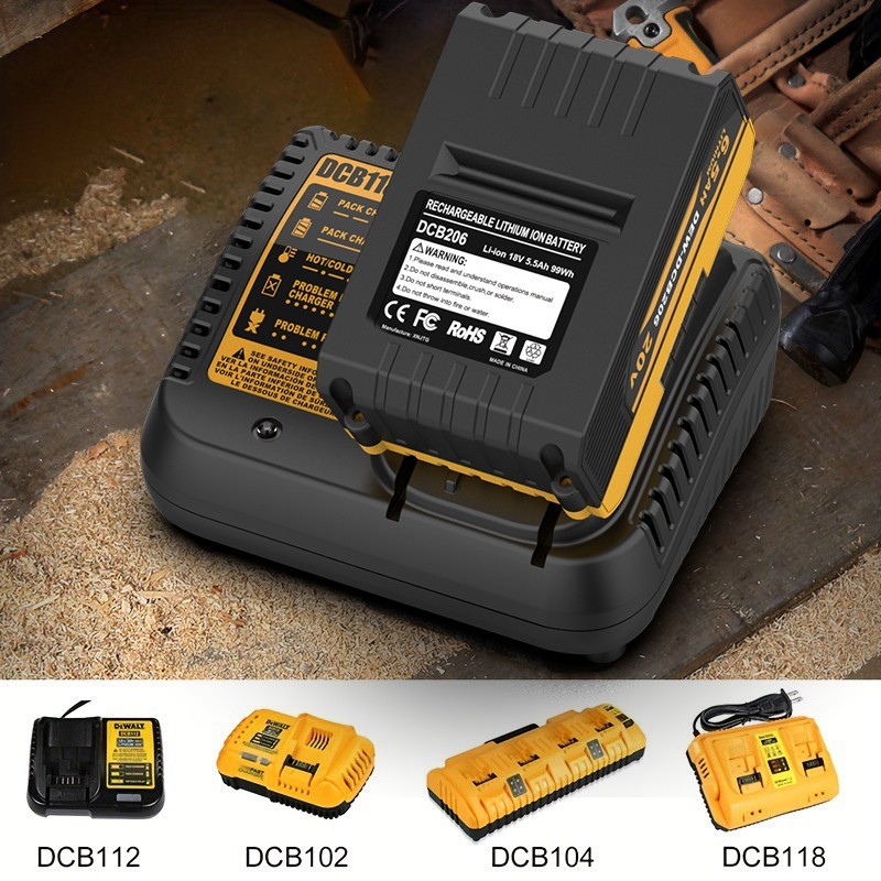 3A 12V-20V MAX Fast Charger For DeWalt DCB102 DCB118 DCB112 Lithium Battery