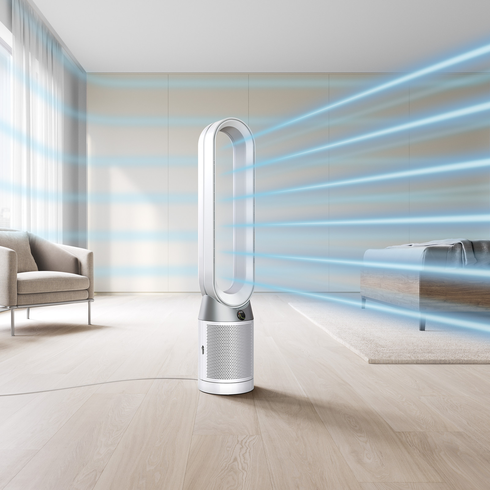 Dyson Purifier Cool™ TP7C Purifying Tower Fan | White/Silver | Refurbished